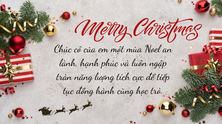 Lời chúc Giáng sinh dành cho thầy, cô ngắn gọn, tình cảm