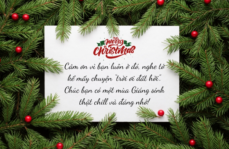 Lời chúc Giáng sinh ý nghĩa cho bạn bè thân thiết