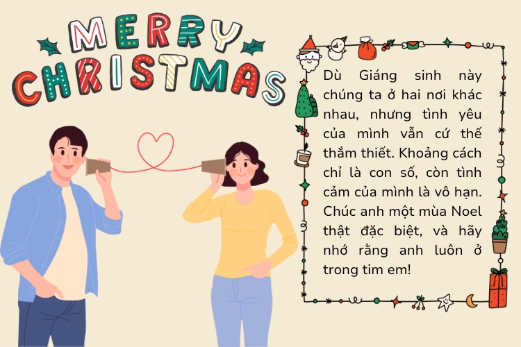 Lời chúc Giáng sinh cho người yêu ở xa