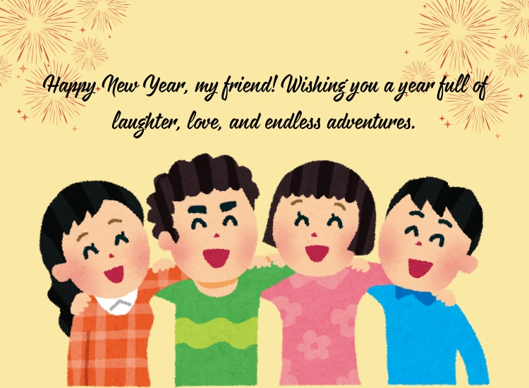 Lời chúc năm mới cho bạn bè bằng tiếng Anh