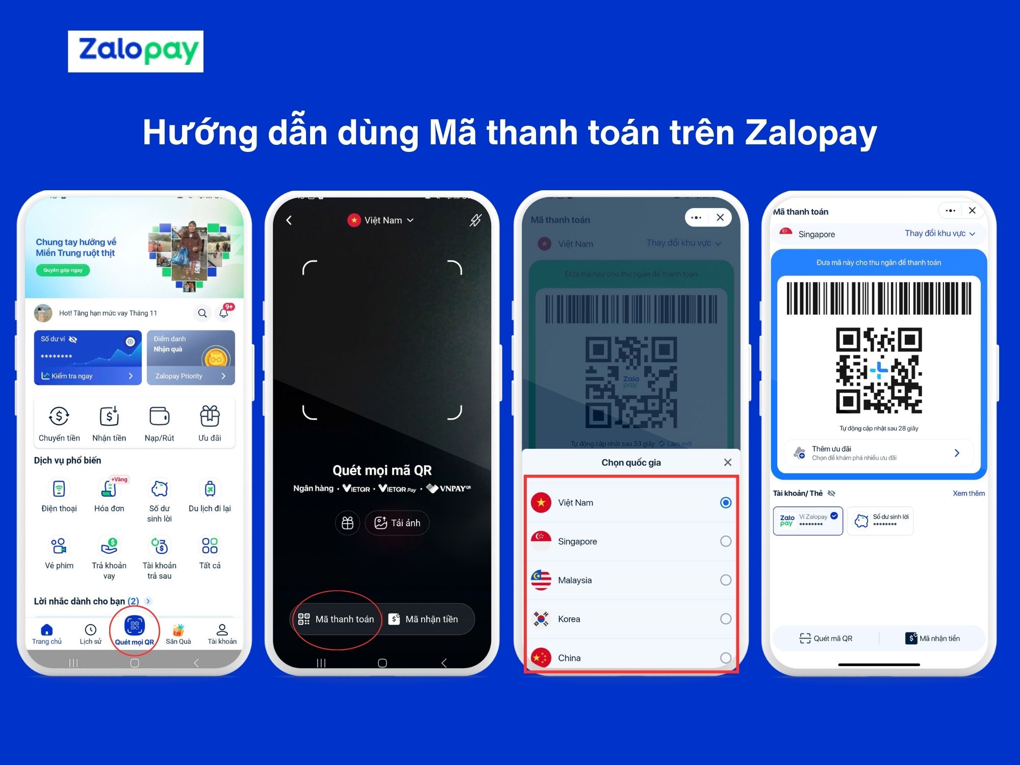 Mã thanh toán trên Zalopay