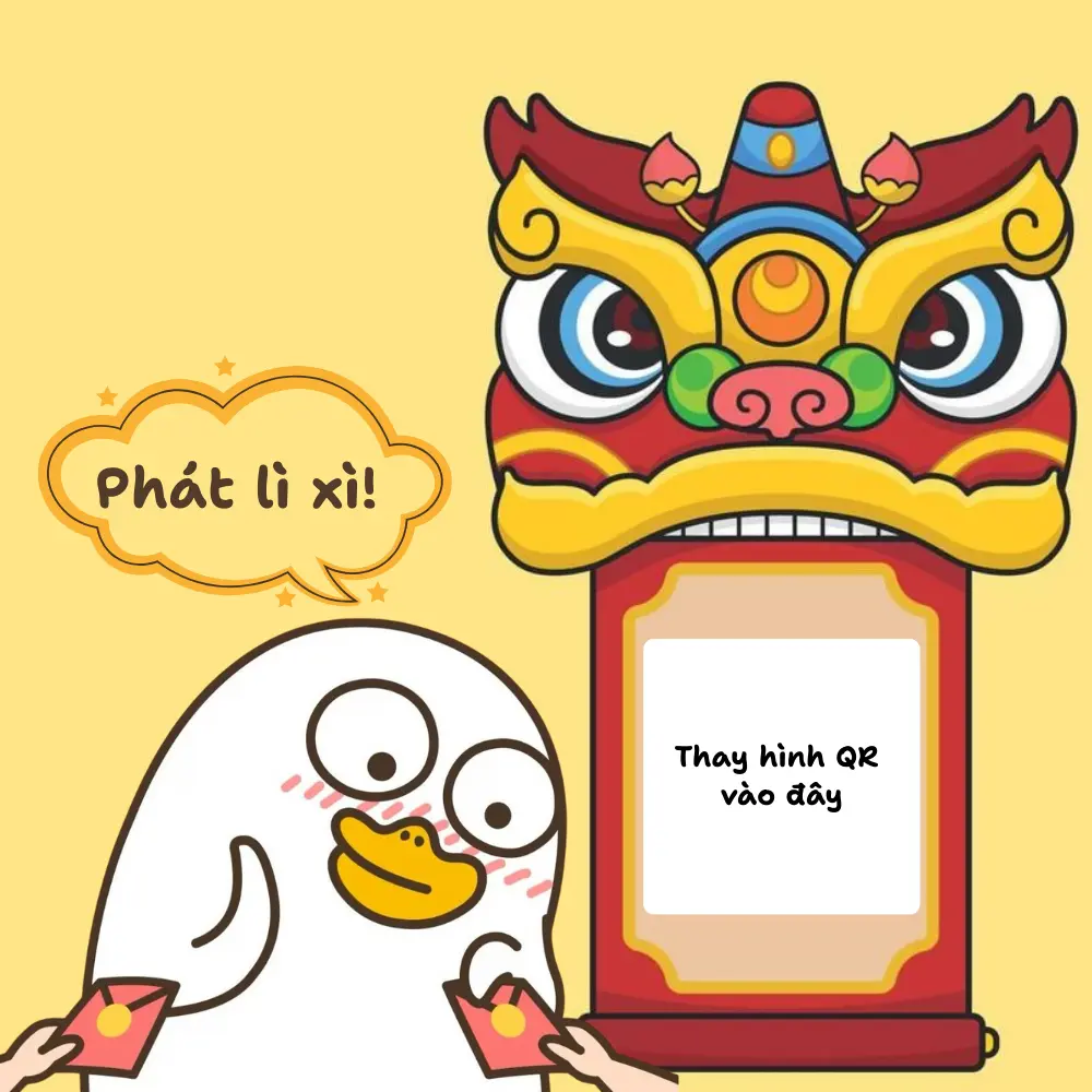ảnh meme xin lì xì mã QR
