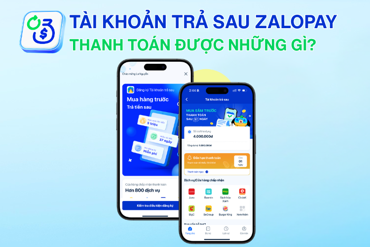 Với tài khoản trả sau Zalopay, người dùng có thể sử dụng để thanh toán nhiều dịch vụ đa dạng.