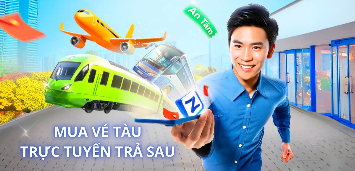 Hướng dẫn đặt mua vé tàu trực tuyến trả sau online và cách kiểm tra vé
