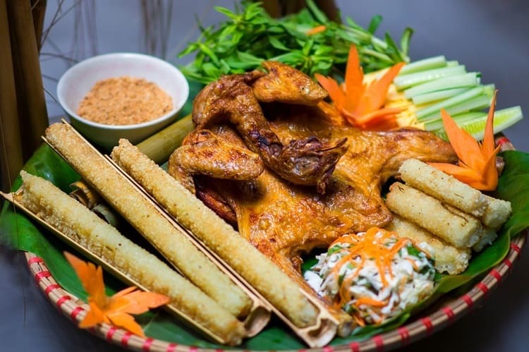 Gà đồi nướng