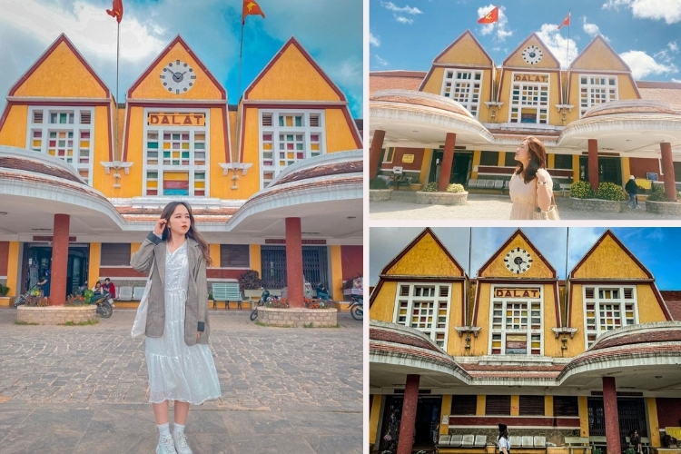 Mặt tiền ga Đà Lạt