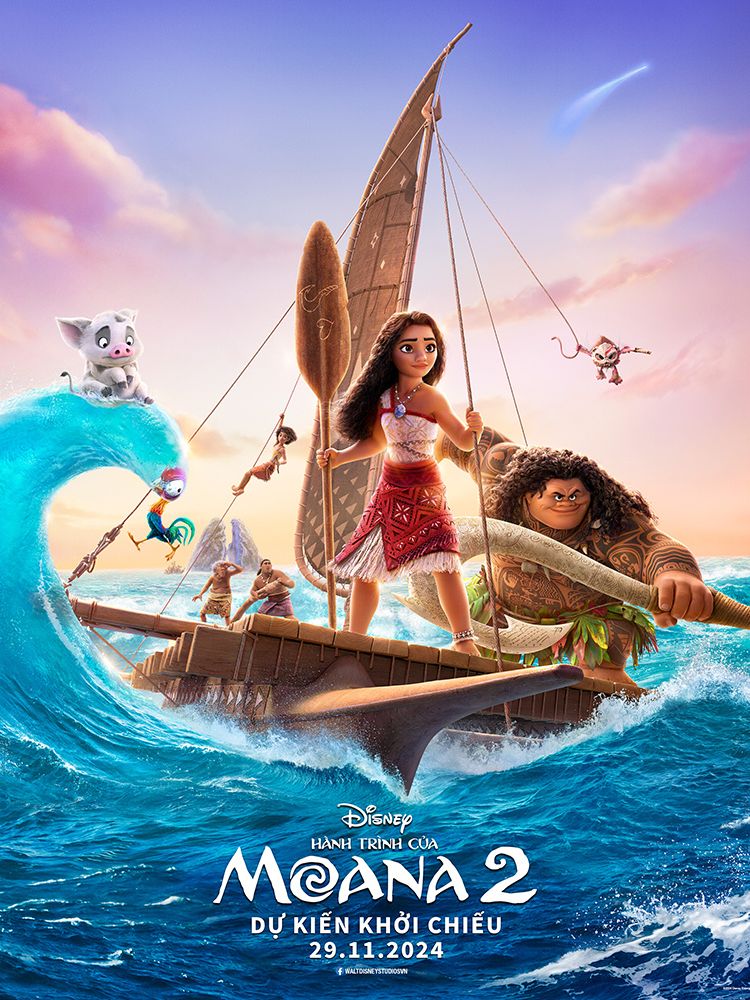 Hành Trình Moana 2 - Phim hoạt hình chiếu rạp hot 2024