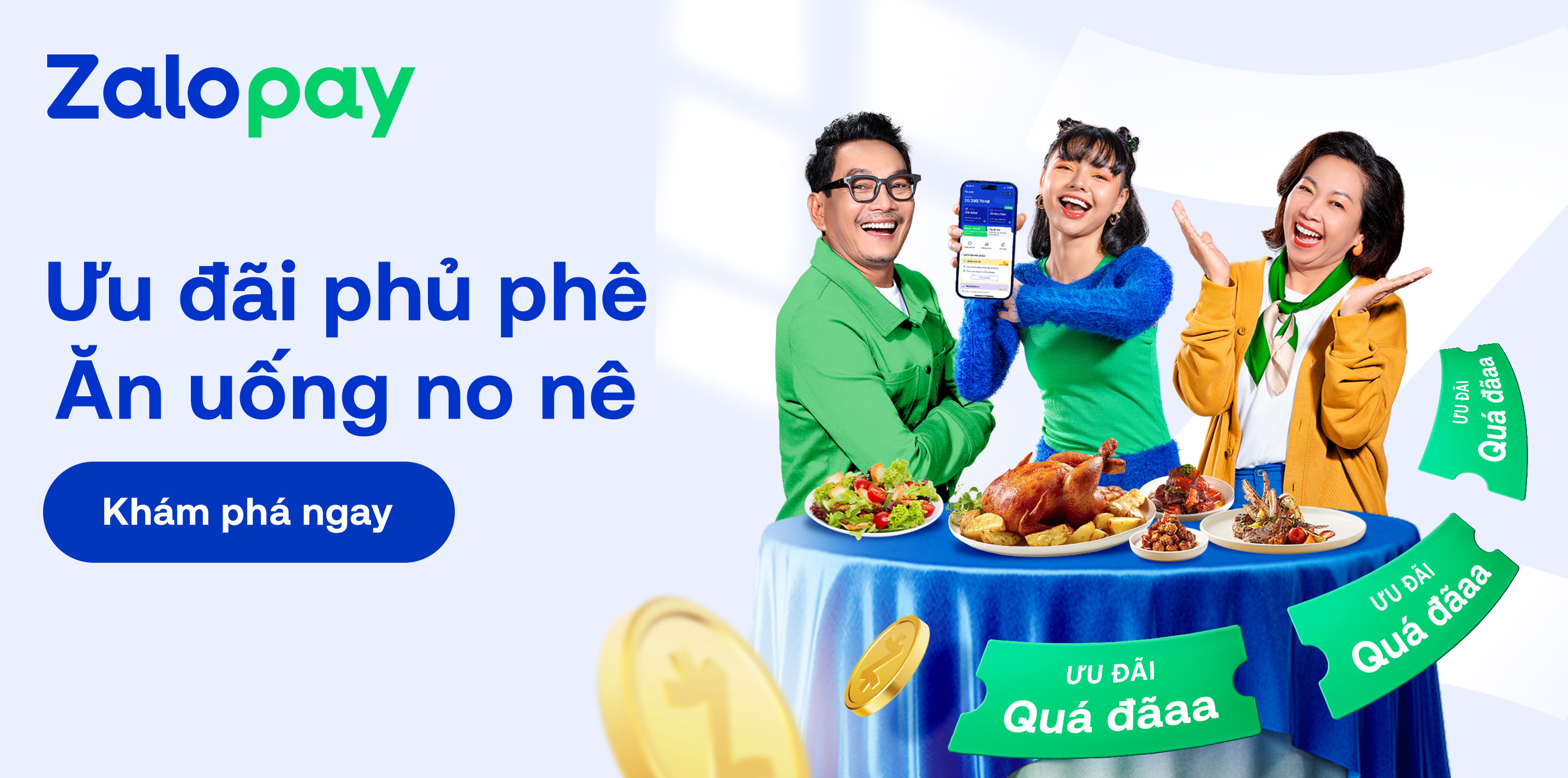 Ăn uống thả ga cùng Zalopay