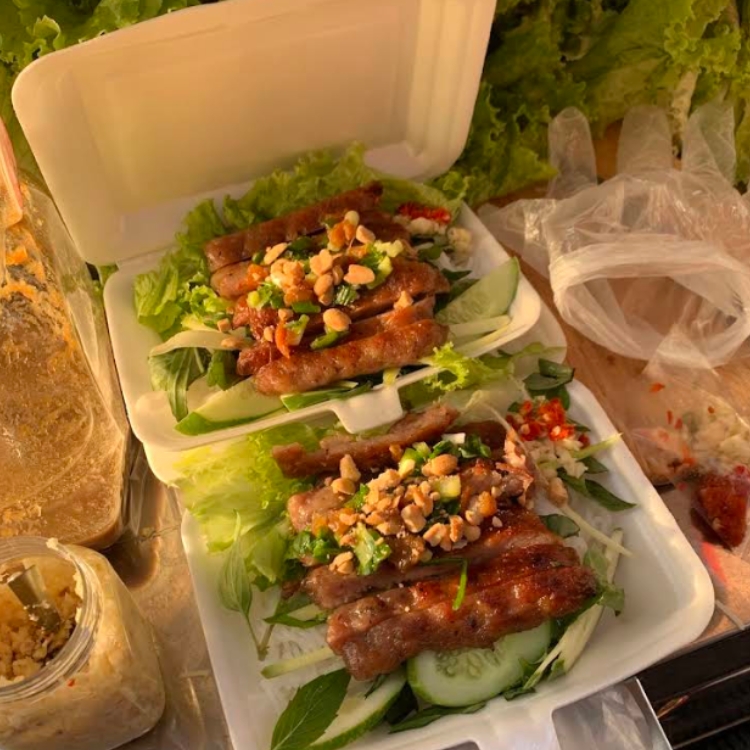 Bún thịt nướng - Thịt xiên - Bò lá lốt - Nem nướng