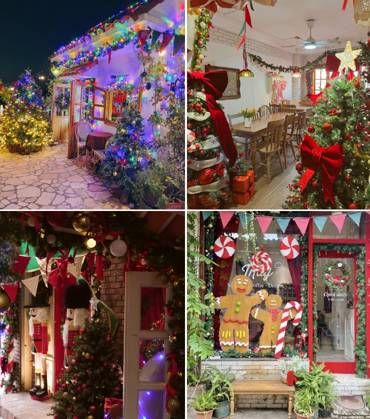 Mây coffee & dessert - Quán cafe trang trí noel ở Hoàng Mai