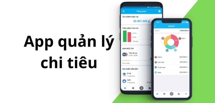 App quản lý tài chính trên điện thoại