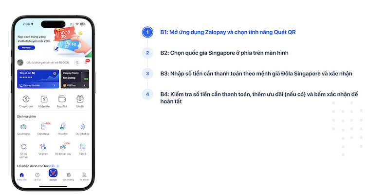 Hướng dẫn Quét QR quốc tế trên ứng dụng Zalopay