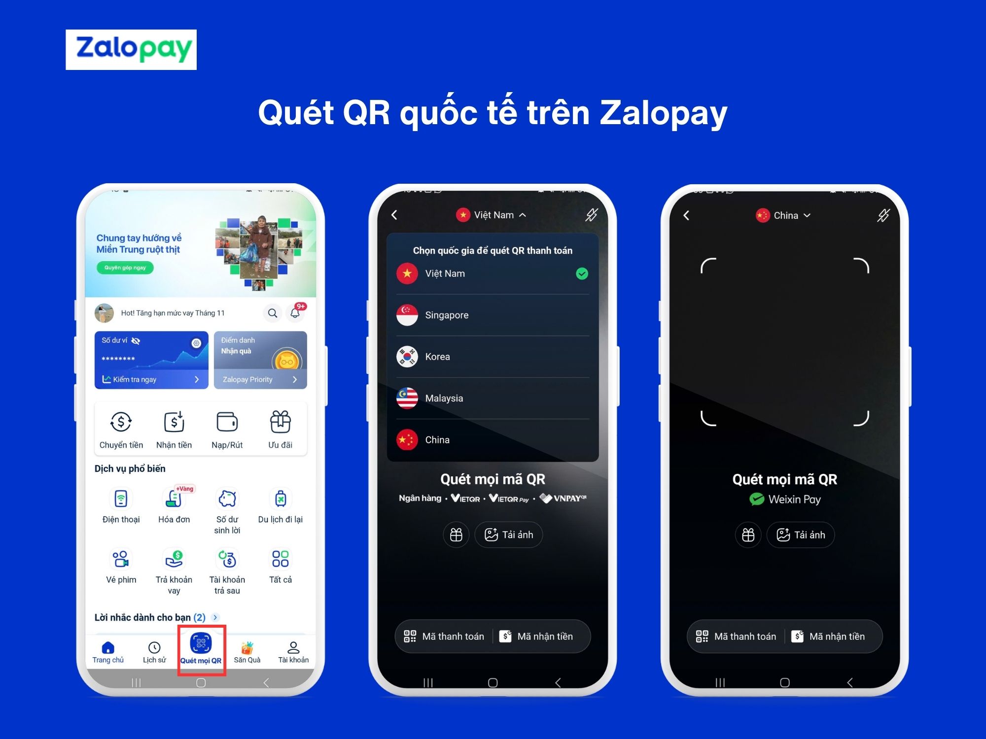 Quét QR thanh toán tại quầy