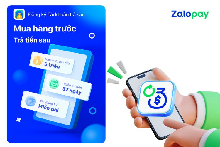 Mua sắm trước, thanh toán sau với tài khoản trả sau