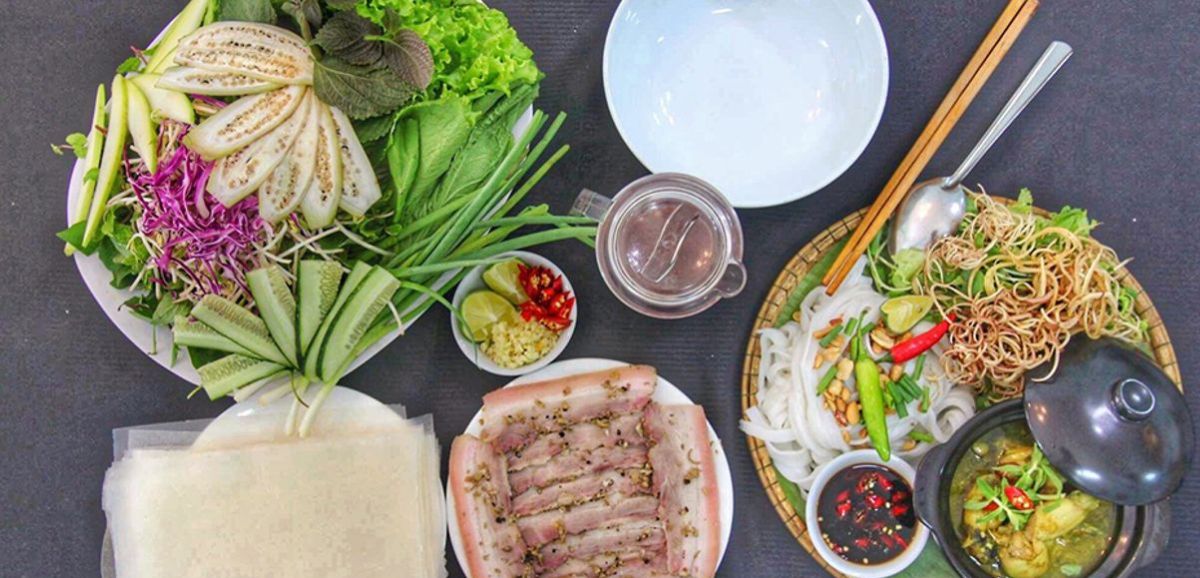bánh tráng cuốn thịt heo Đà Nẵng