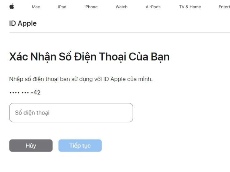 Xác minh danh tính bằng số điện thoại của bạn