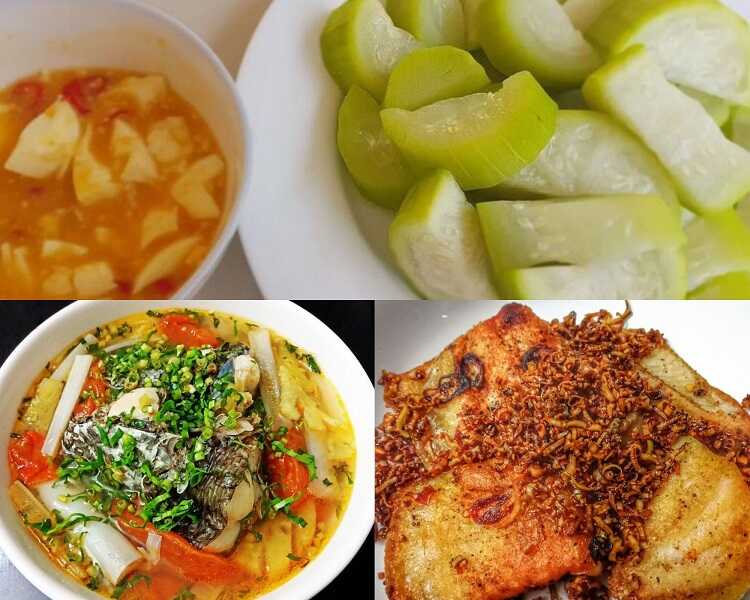 Tối nay ăn gì - Các món cá và bầu luộc