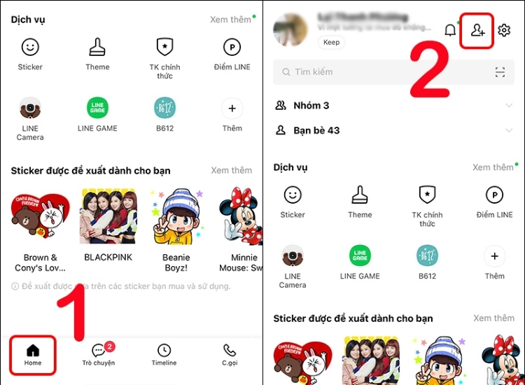 Kiểm tra số điện thoại bằng Line