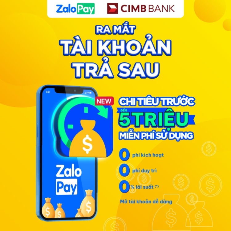 Mua sắm bằng Tài Khoản Trả Sau trên ZaloPay