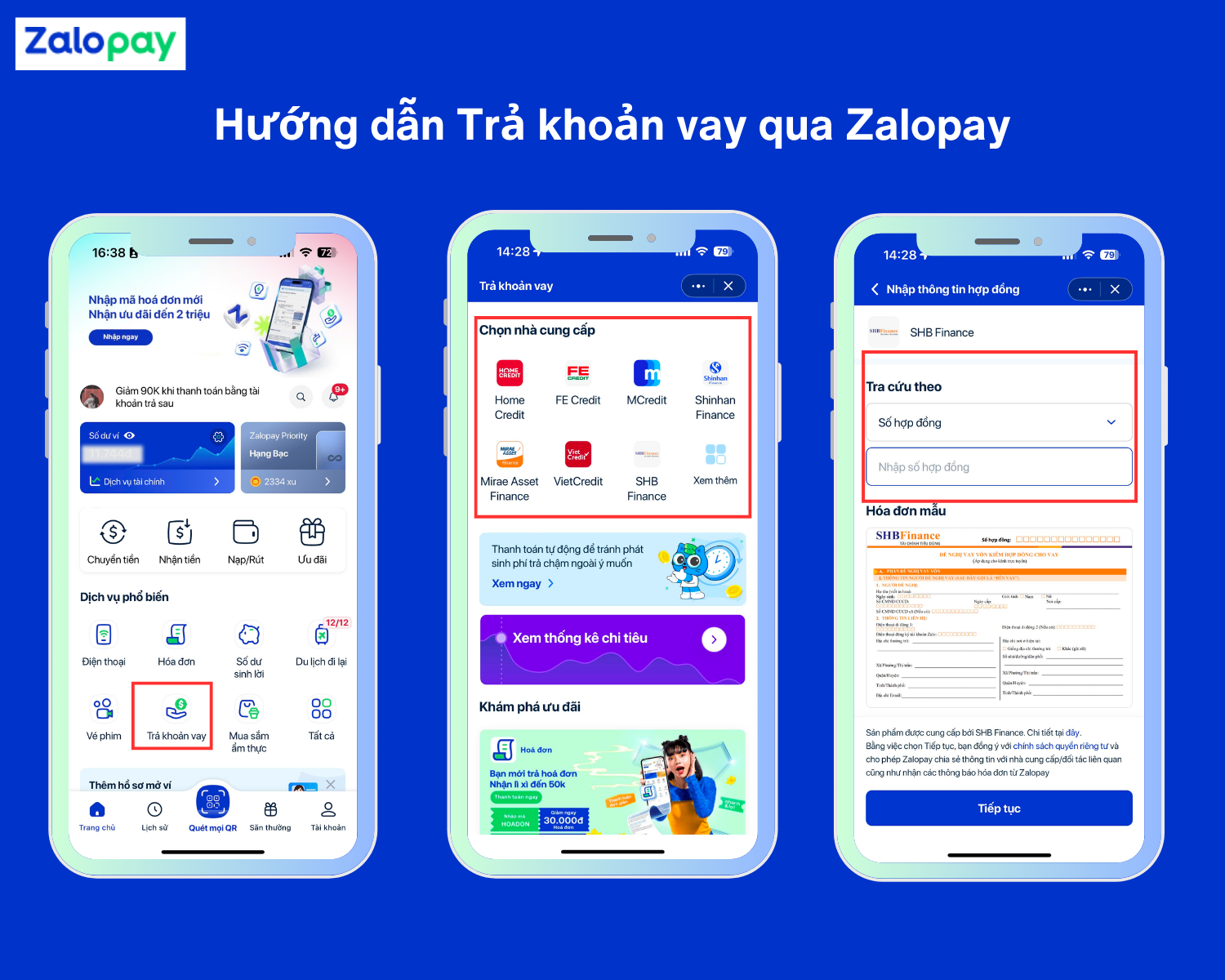 Thanh toán khoản vay qua Zalopay giúp bạn tiết kiệm thời gian và đảm bảo an toàn trong giao dịch tài chính