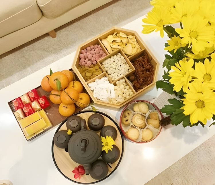 Ý tưởng trang trí Tết cho phòng khách