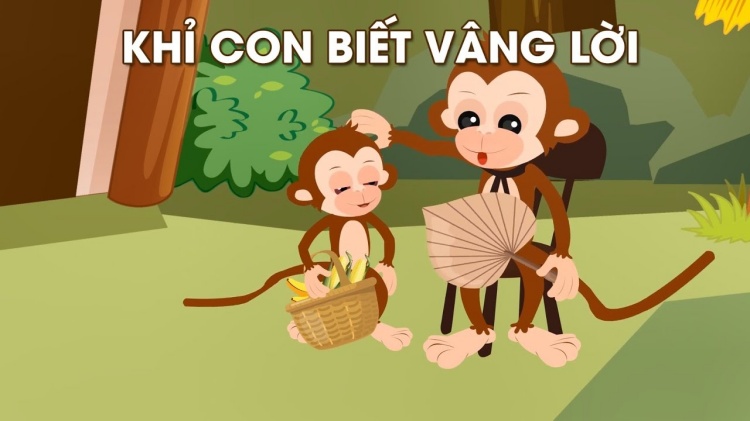 Truyện tranh cho bé - Khỉ con biết vâng lời