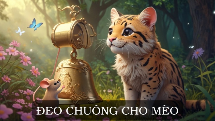 Truyện tranh cho bé - Đeo chuông cho mèo