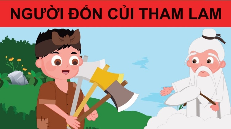 Truyện tranh cho bé - Người đốn củi tham lam