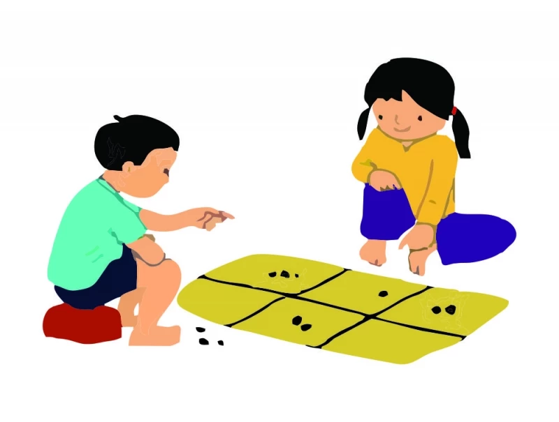 Các trò chơi dân gian truyền thống trong Tết cổ truyền dân tộc: Ô ăn quan