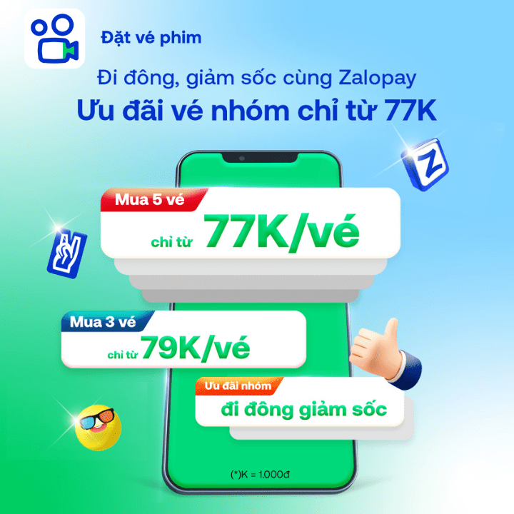 Đặt vé phim trên Zalopay