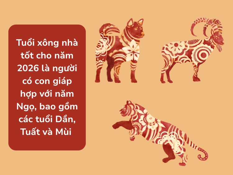 Tuổi nào xông nhà năm 2026 tốt?